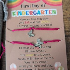 Pink Mother Daughter Bracelet Set